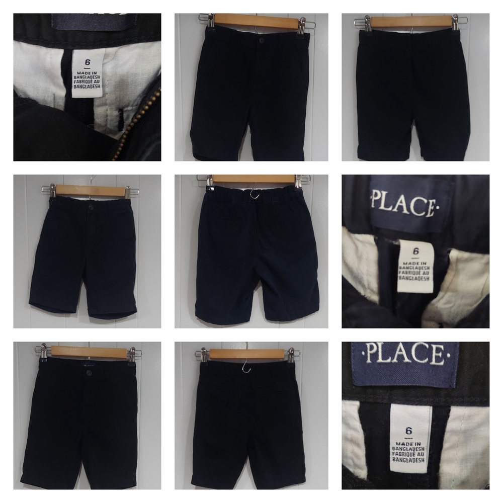 PLACE Men's Black Shorts